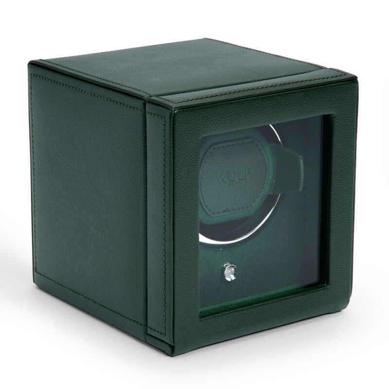 WOLF Cub Single Watch Winder With Green Cover image number 4