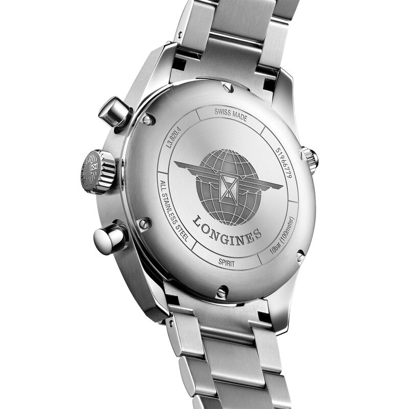 Longines Spirit Chronograph Black Dial Watch, 42mm image number 2