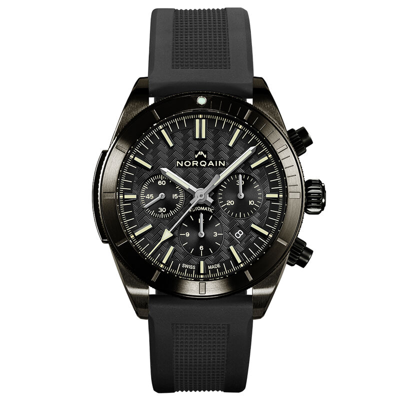 NORQAIN Adventure Sport Chrono Black Dial Watch, 44mm image number 0