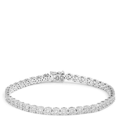 Diamond Halo Bracelet 14K, 3 ctw.