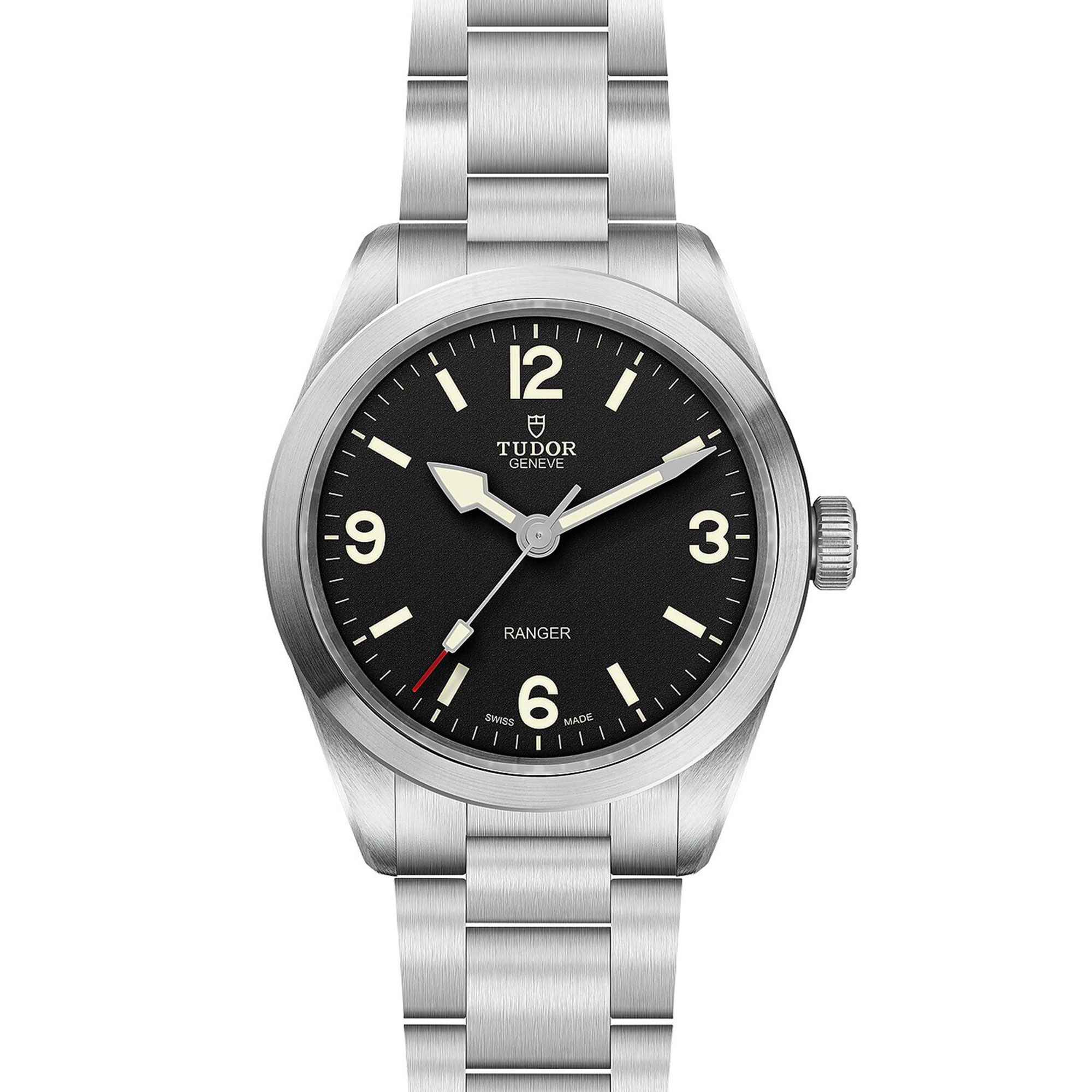 TUDOR Ranger Black Dial Watch, 39mm