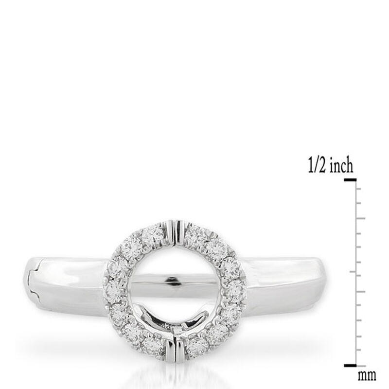 Diamond Insert Ring 14K image number 4