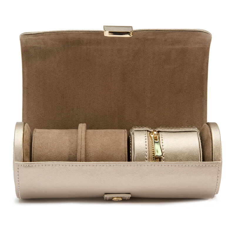WOLF Palermo Double Watch Roll with Jewelry Pouch image number 3