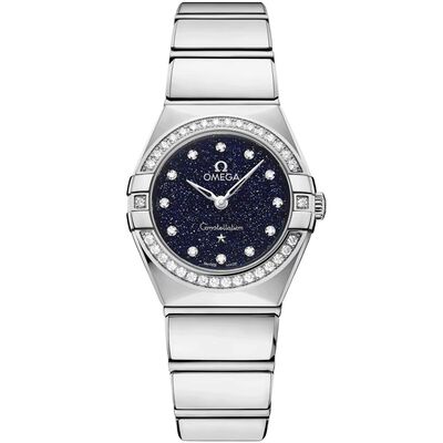 OMEGA Constellation Blue Dial Watch, 25mm