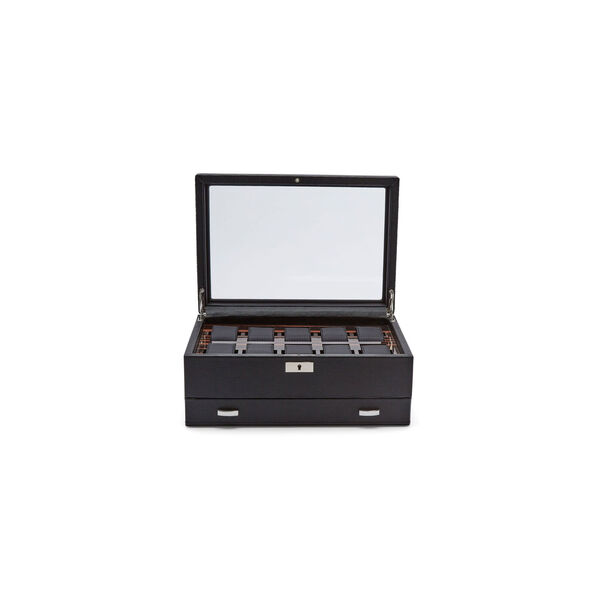 WOLF Roadster 10 Piece Watch Box With Drawer
