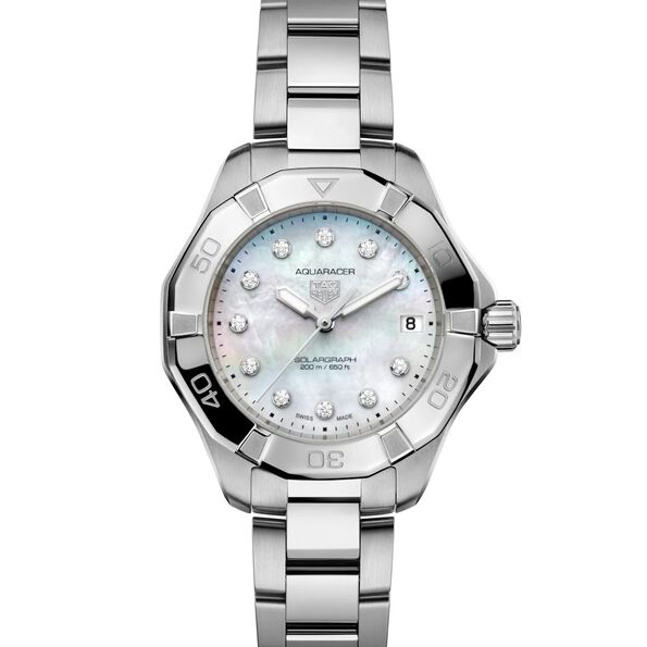 TAG Heuer Aquaracer Professional 200 Solargraph White Dial, 34mm