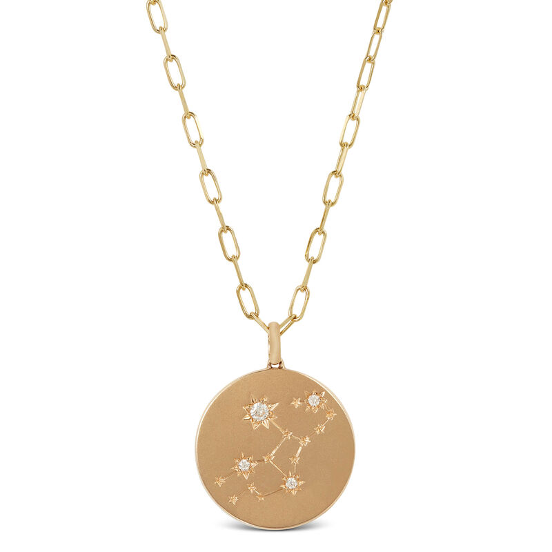 Ikuma Canadian Diamond Virgo Zodiac Necklace, 14K Yellow Gold image number 0