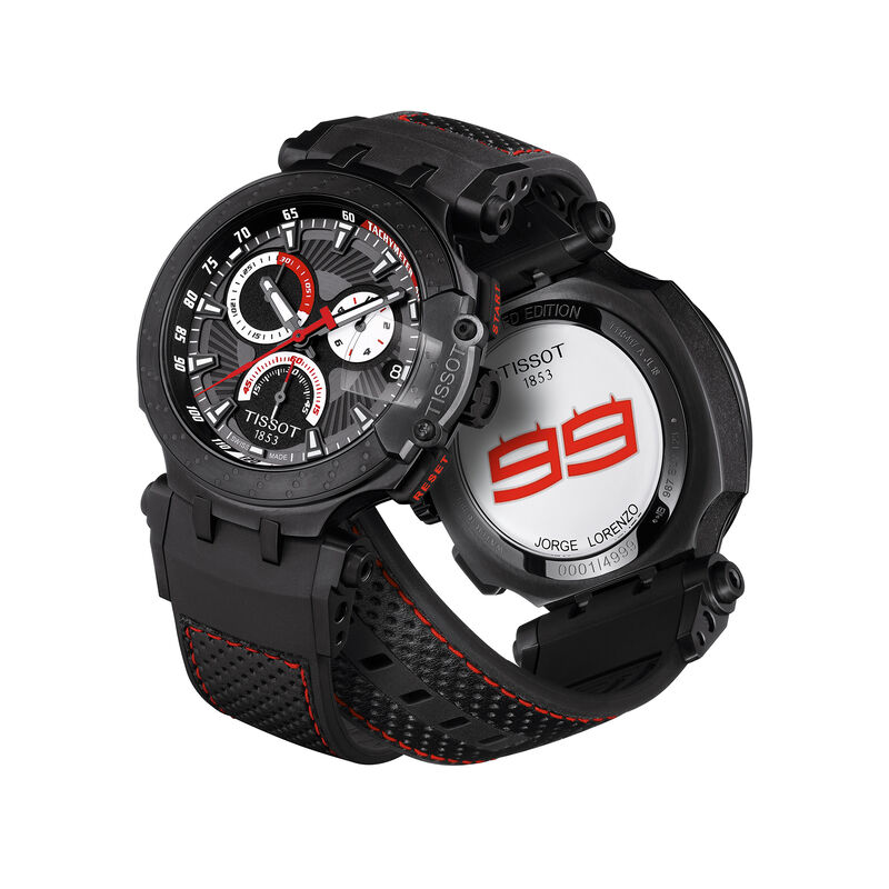 TISSOT T-Race Jorge Lorenzo Black Dial Watch, 43mm image number 1