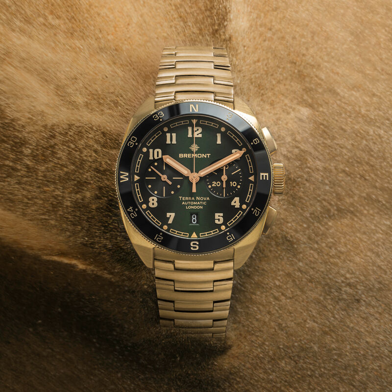 Bremont Terra Nova Chronograph Bronze Green Dial Watch, 42.5mm image number 3