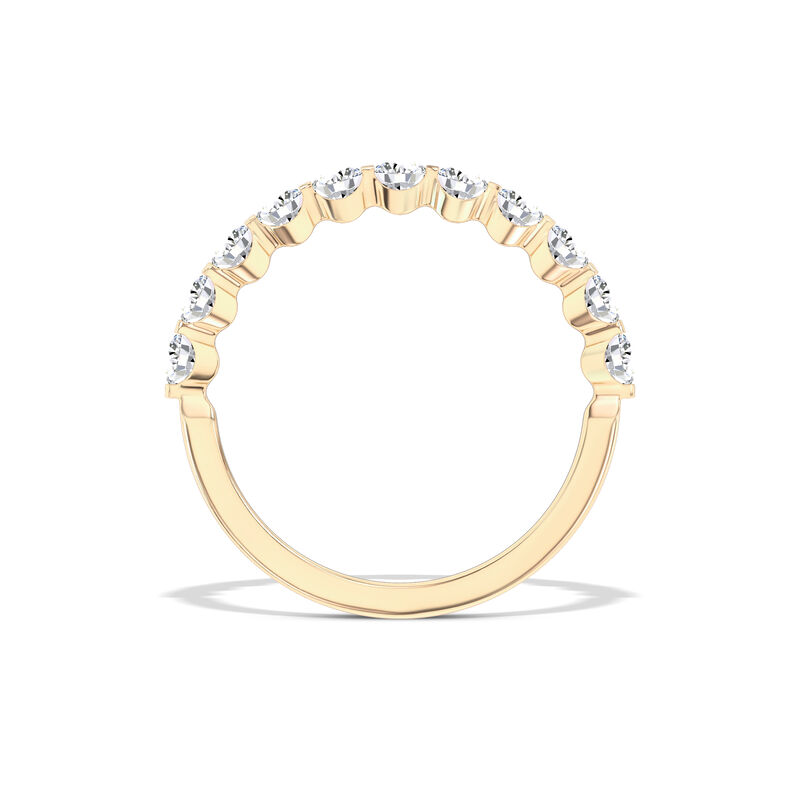 Classic Round Diamond Anniversary Band, 1 Carat Total Weight, 14K Yellow Gold image number 1