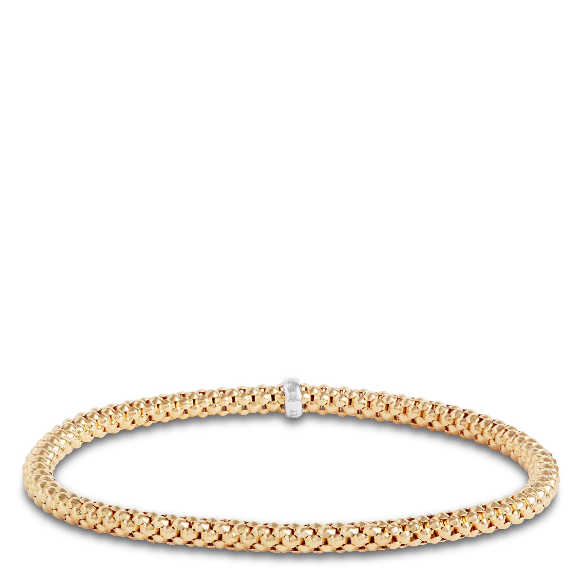 Toscano Stretchy Bangle Bracelet 14K Multi-Tone