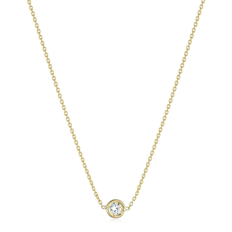 Roberto Coin Diamonds by the Inch 1-Station Diamond Necklace 18K image number 1