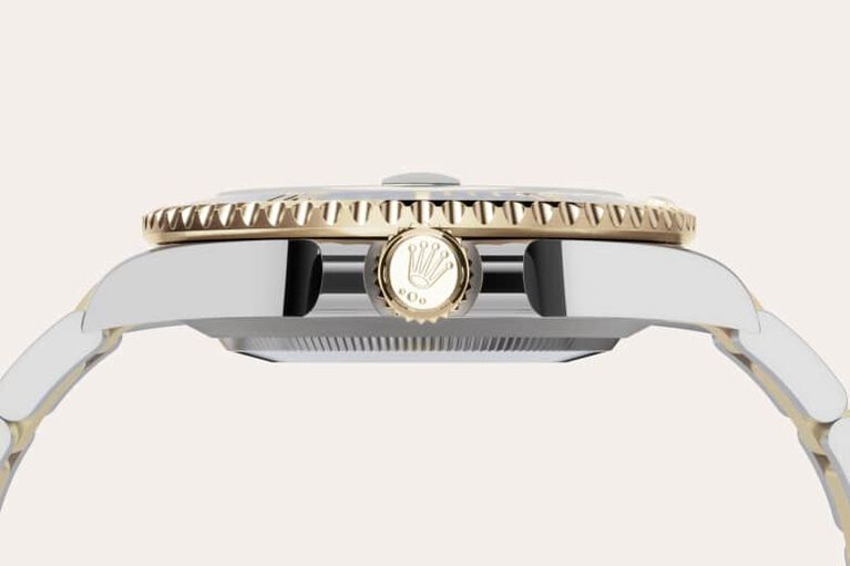 rolex submariner in yellow rolesor - combination of oystersteel and yellow gold, m126613lb-0002 - yellow rolesor - ben bridge