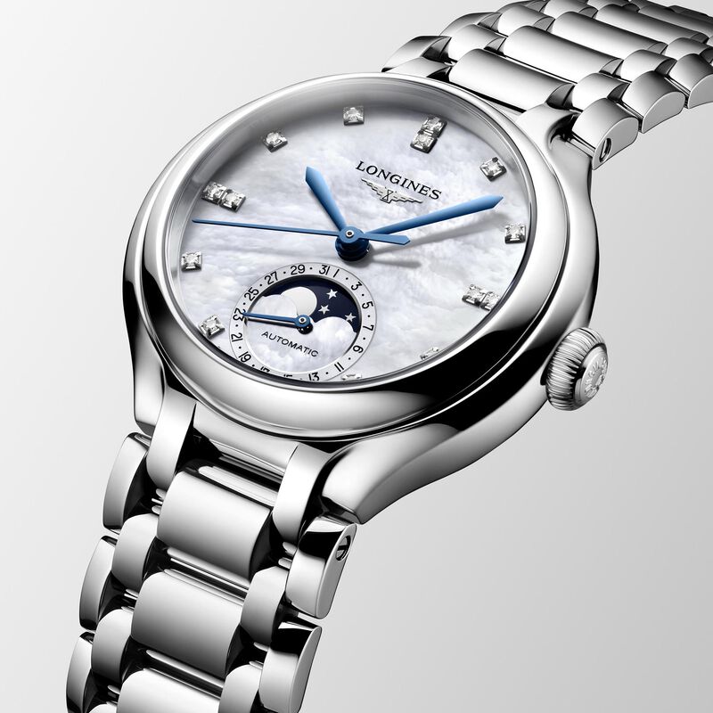 Longines Primaluna Moonphase White Dial Watch, 34mm image number 2
