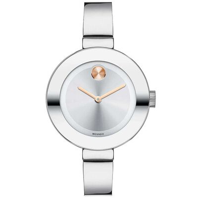 Movado Bold Rose PVD Detailed Bangle Watch