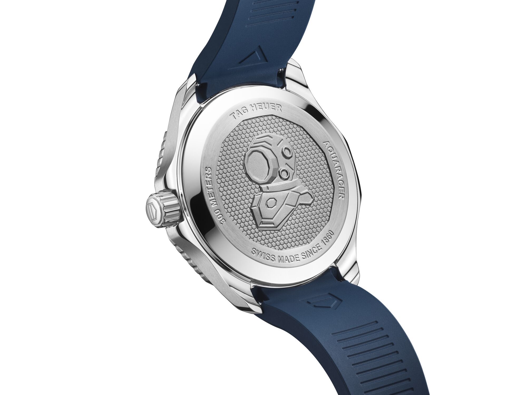 TAG Heuer Aquaracer Professional 300 Blue Dial Blue Rubber Strap