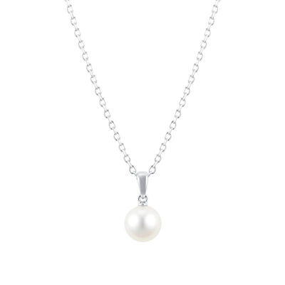 Mikimoto Akoya Cultured Pearl Pendant 7mm, AA, 18K