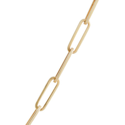 Paperclip Chain Necklace 14K, 24"