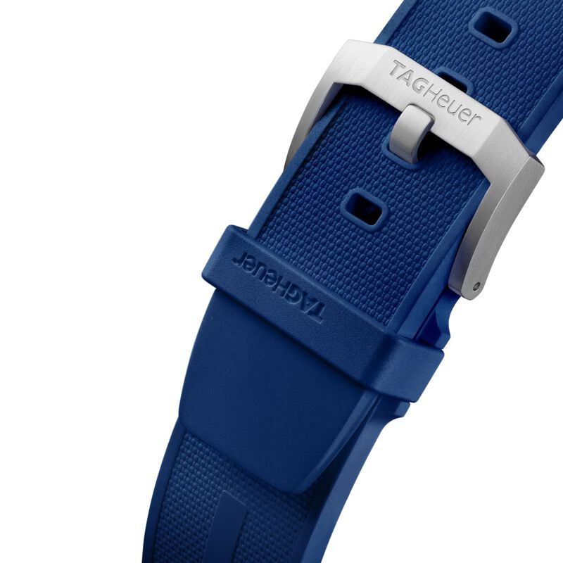 TAG Heuer Formula 1 Chronograph Blue Dial Blue Rubber Strap, 43mm image number 3