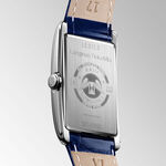 Longines DolceVita Diamond Blue Leather Quartz Watch, 23.3 x 37mm