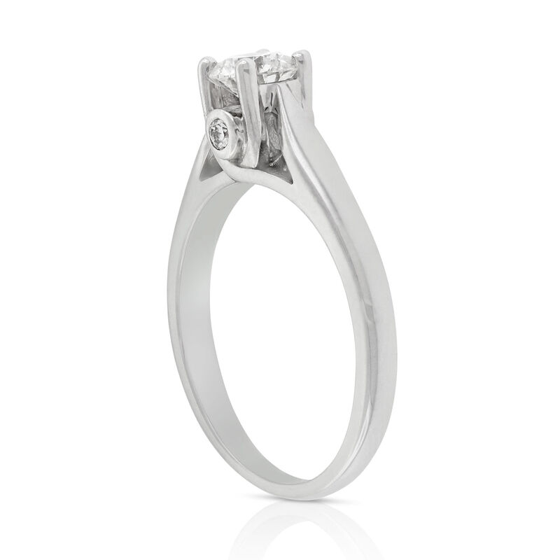 Ideal Cut Ikuma Canadian Diamond Solitaire Ring 14K, 1/2 ct. image number 2