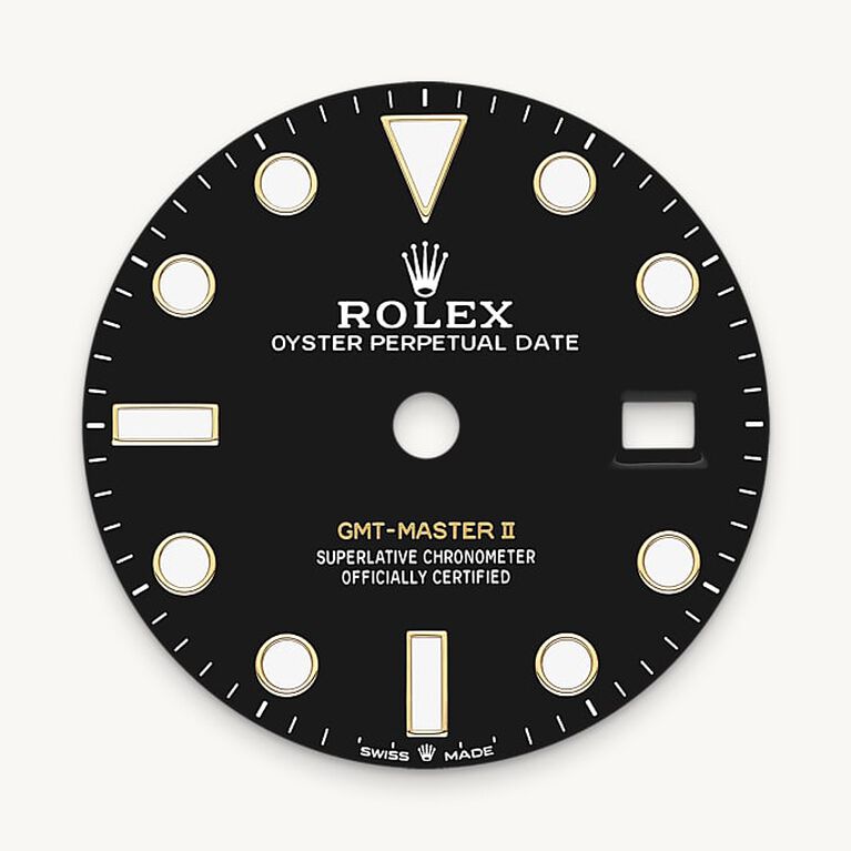 rolex gmt-master ii in yellow rolesor - combination of oystersteel and yellow gold, m126713grnr-0001 - black dial - ben bridge