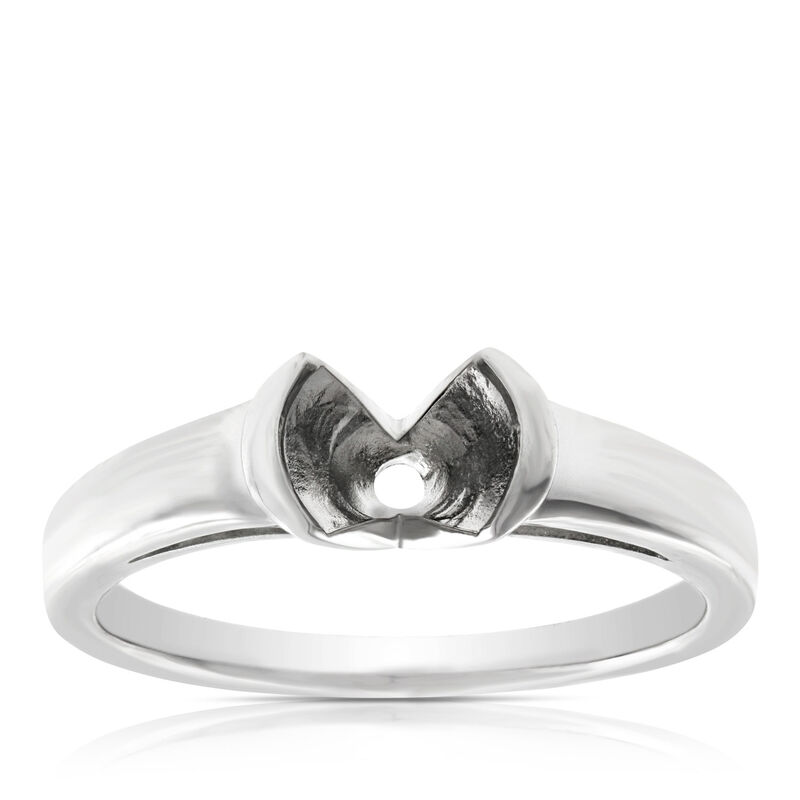 Semi-Mount Ring in Platinum image number 0
