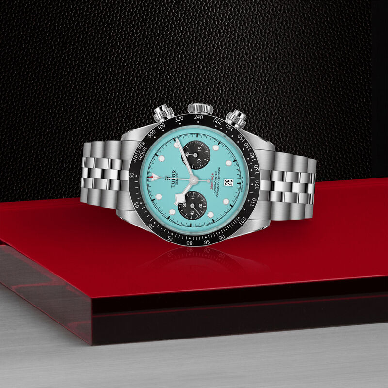 TUDOR Black Bay Chrono Turquoise Dial Watch, 41mm image number 3