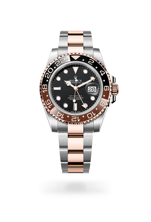 rolex gmt-master ii in everose rolesor - combination of oystersteel and everose gold, m126711chnr-0002 - ben bridge