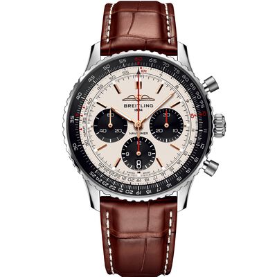 Breitling Navitimer B01 Chronograph Silver Dial Watch, 43mm