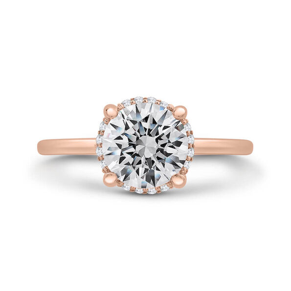 Bella Ponte "The Whisper" Rose Gold Diamond Engagement Ring Setting 14K