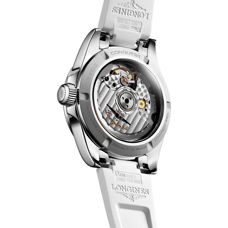 Longines Conquest White Dial Watch, 34mm image number 2