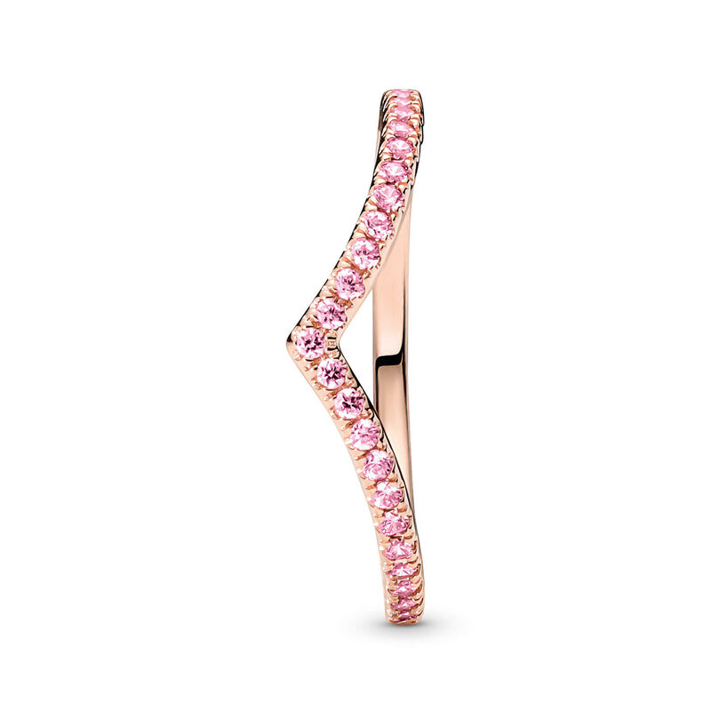 Pandora Timeless Wish Sparkling Pink CZ Ring image number 1