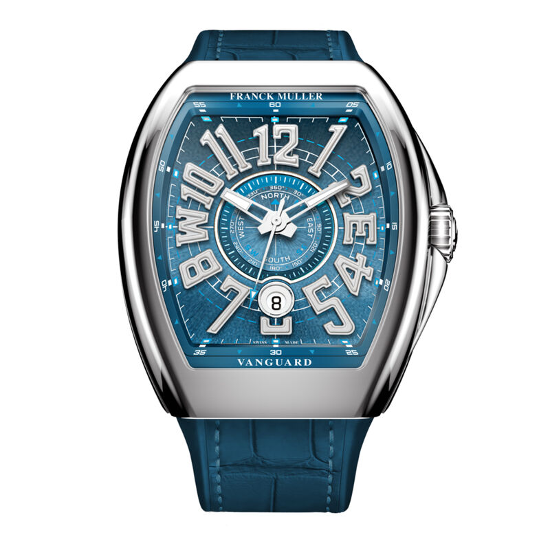 Franck Muller Vanguard Mariner Blue Dial Watch, 45mm x 53.7mm image number 0