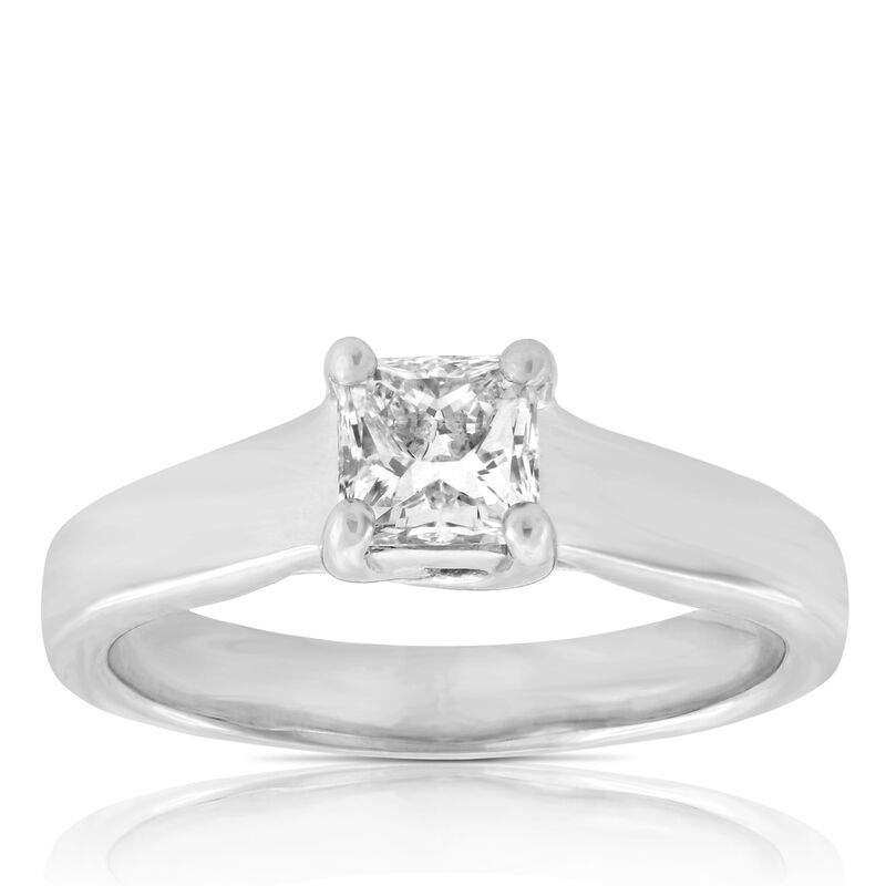 Ikuma Canadian Princess Cut Diamond Solitaire Ring 14K, 3/4 ct. image number 0