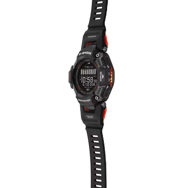 G-Shock Move Digital Watch Black Metallic Case and Dial, Black Strap, 52.6mm image number 3