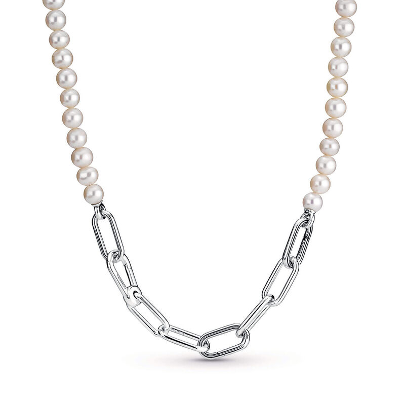 Pandora ME Freshwater Cultured Pearl Necklace image number 1
