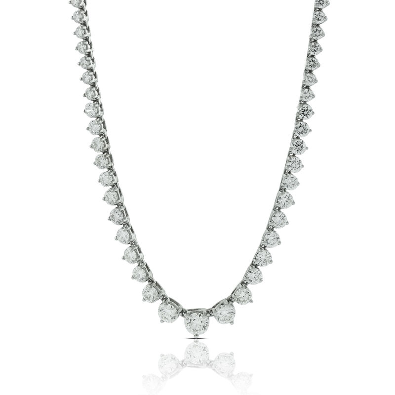 Riviera Diamond Necklace 14K, 8 ctw. image number 1
