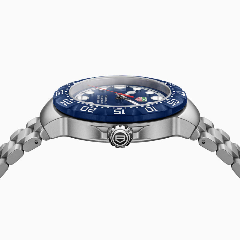 TAG Heuer Formula 1 Solargraph Blue Dial Watch, 38mm image number 4