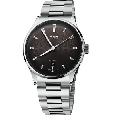 Oris Artelier Date Black Dial Watch, 38mm