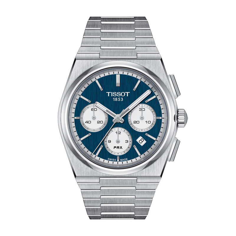 Tissot PRX Automatic Chronograph Watch Blue Dial, 41.5mm image number 0
