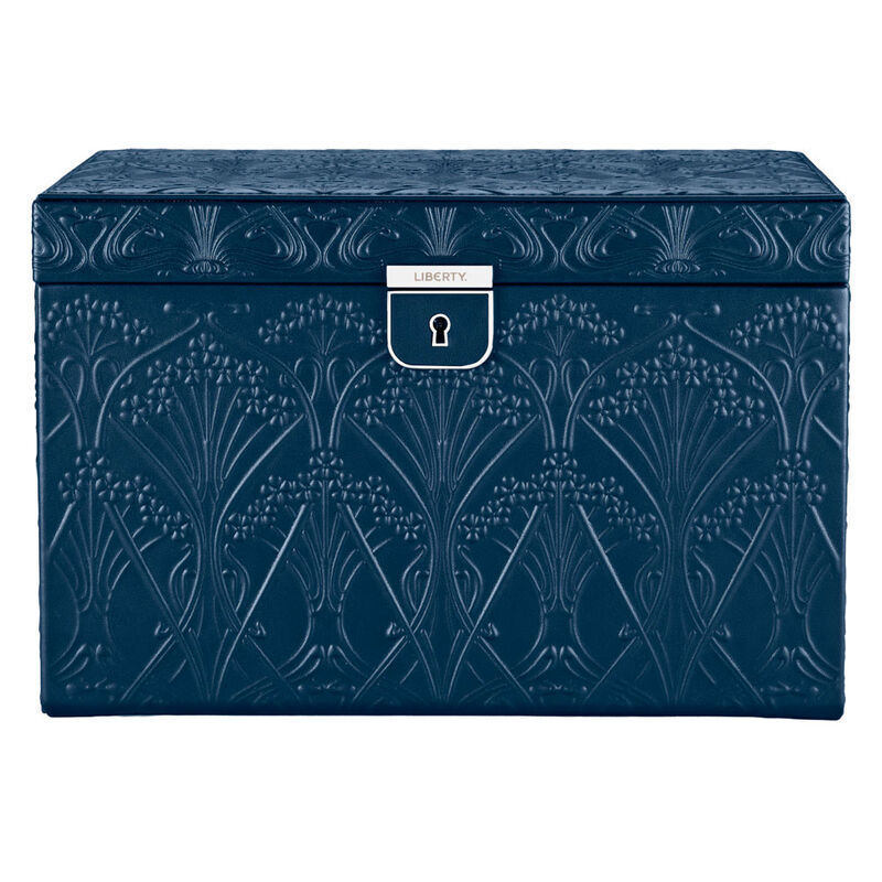 WOLF X LIBERTY All Over Ianthe Large Jewelry Box - Navy image number 1