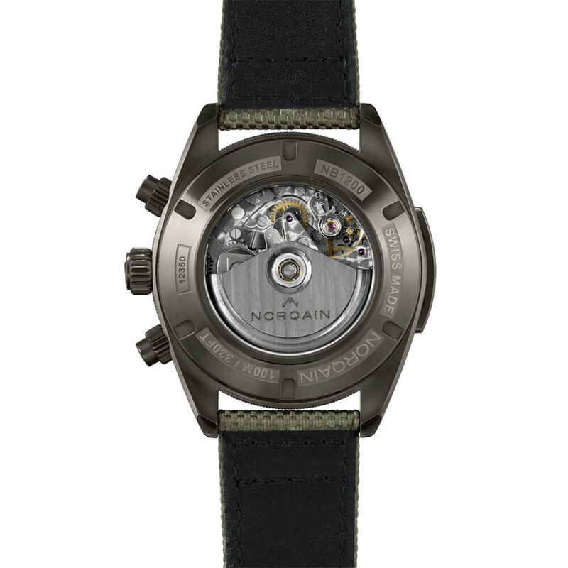 NORQAIN Adventure Sport Chrono Black Dial Watch, 44mm image number 1