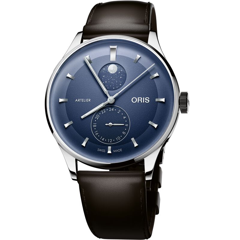Oris Artelier Complication Blue Dial Watch, 39.5mm image number 0
