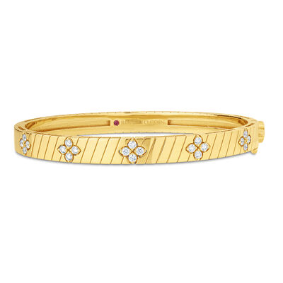 Roberto Coin 18K Yellow Gold Love In Verona Ridged Bangle