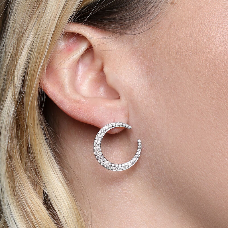 HOPECIRCLE Diamond Earrings 14K, 1 ctw. image number 1