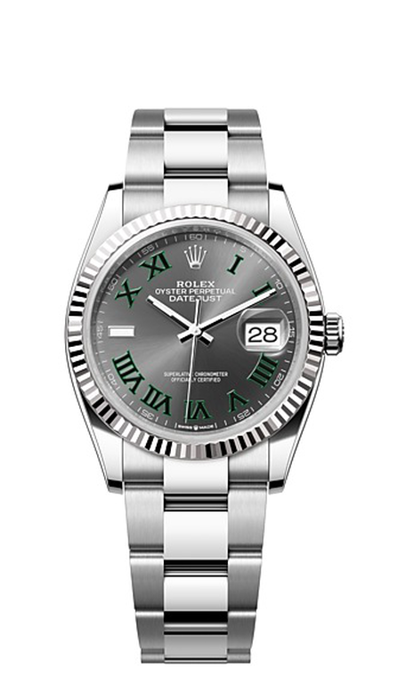Rolex Datejust 36 Datejust Oyster, 36 mm, Oystersteel and white gold - M126234-0046 at Ben Bridge
