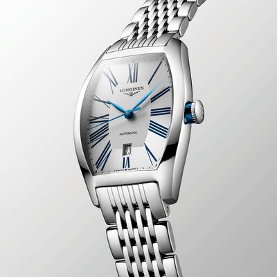 Longines Evidenza Silver Dial Watch, 26mm x 30.6mm