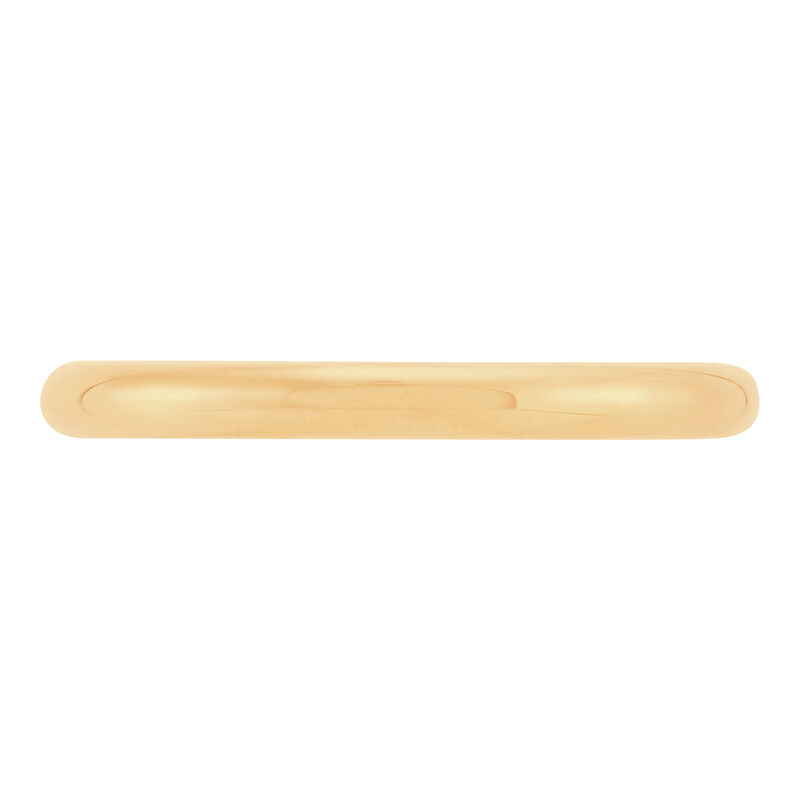 Yellow Gold Polished Rounded 2mm Band 14K image number 2