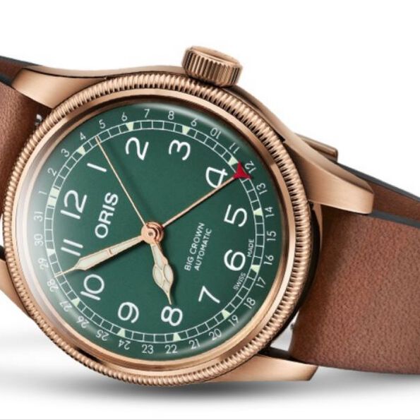 Oris Big Crown Pointer Date 80th Anniversary Edition Watch Green Dial, 40mm